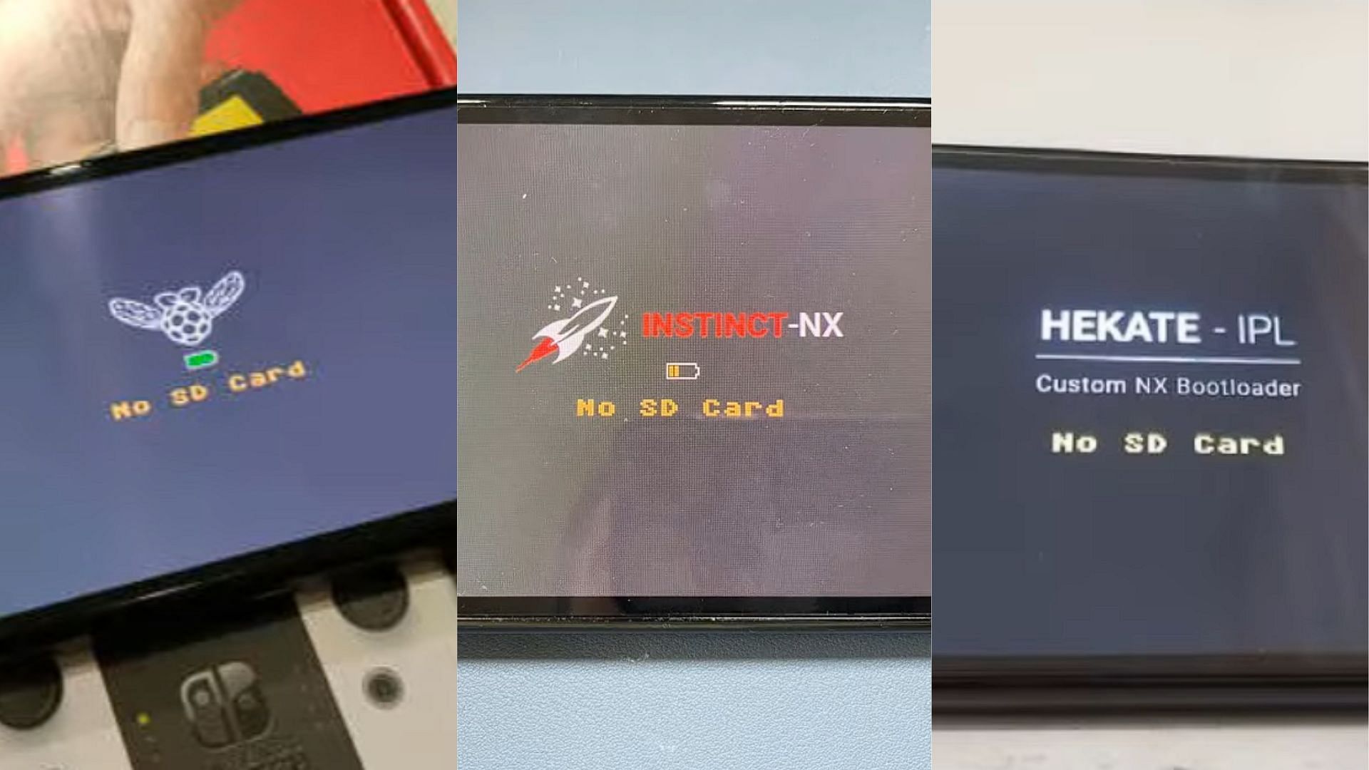 No SD card screens for compatible devices (Image by @SwitchBrew/YouTube)