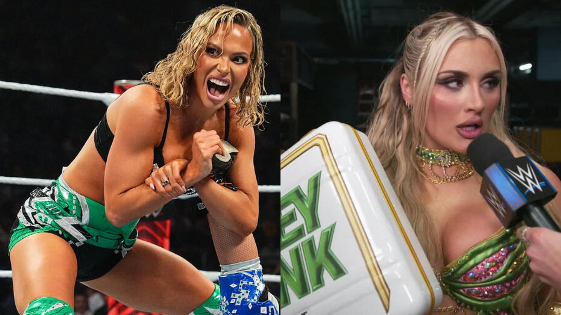 Maxxine Dupri (left) and Tiffany Stratton (right) (Image Credits: WWE.com)