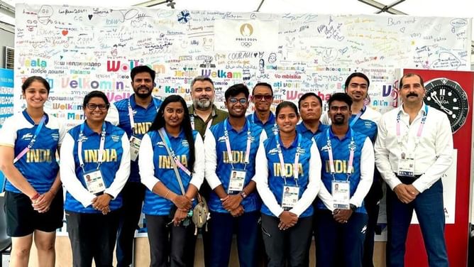 Paris Olympics 2024: Indian Archery team touches down in Paris; Greeted by Chef de Mission Gagan Narang