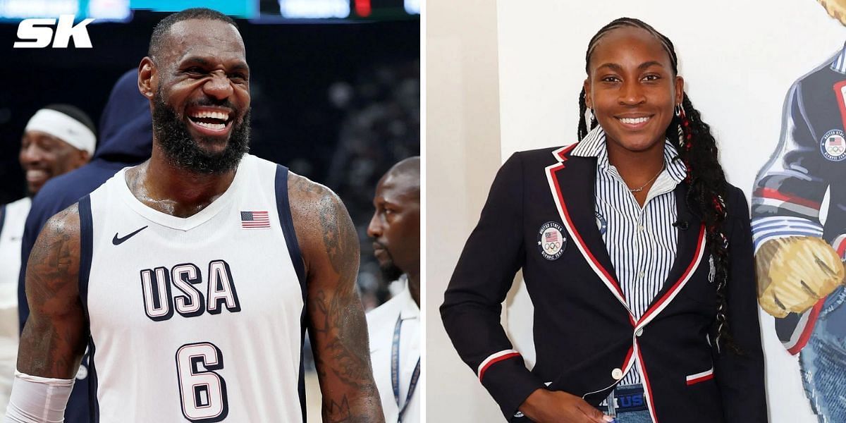 LeBron James (L) and Coco Gauff (R). (PHOTO: Getty Images)