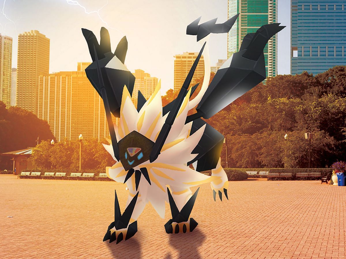 Dusk Mane Necrozma with Sunsteel Strike in Pokemon GO