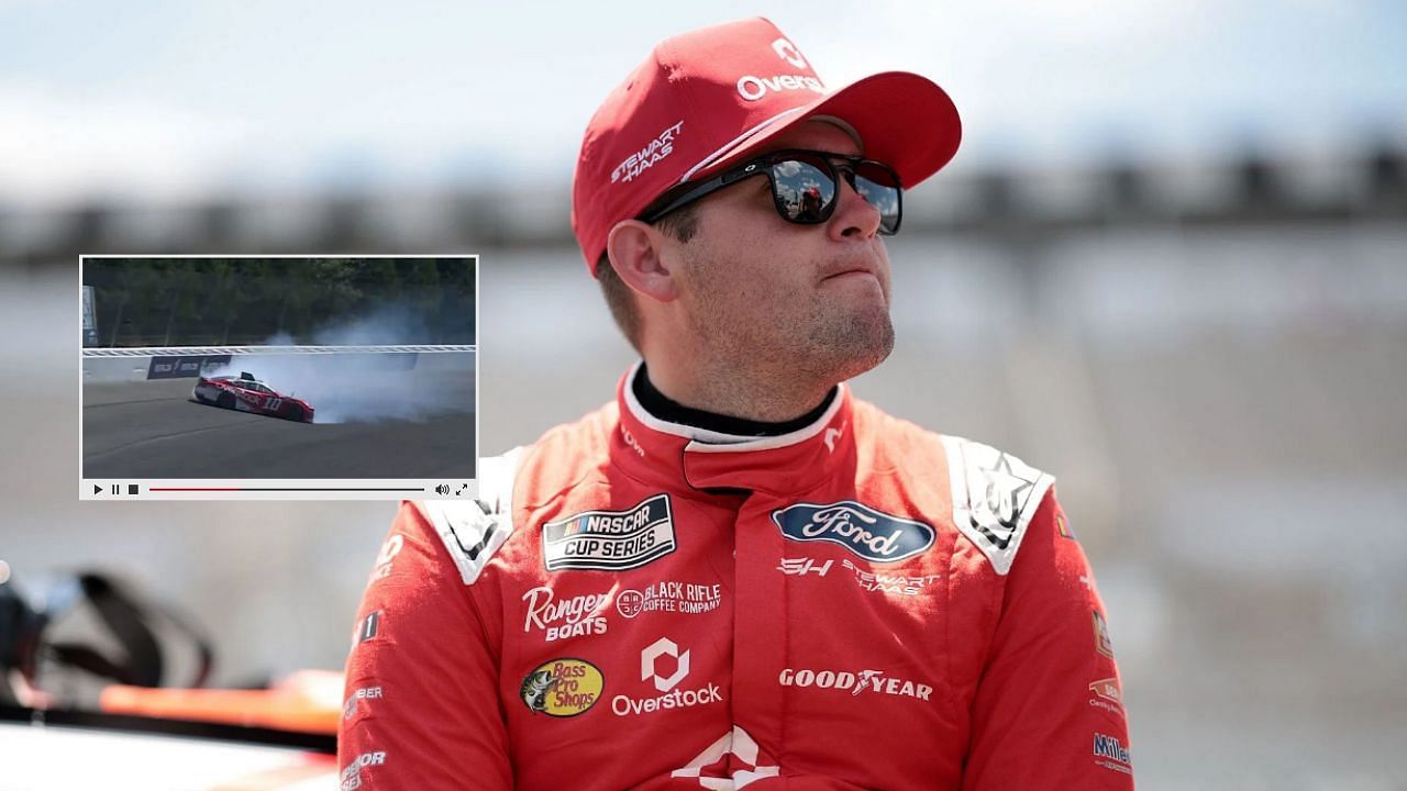 Noah Gragson, driver of the #10 Overstock.com Ford, at the NASCAR Cup Series The Great American Getaway 400 at Pocono Raceway on July 13, 2024 in Long Pond, Pennsylvania. (Photo by James Gilbert/Getty Images &amp; X/NASCAR)