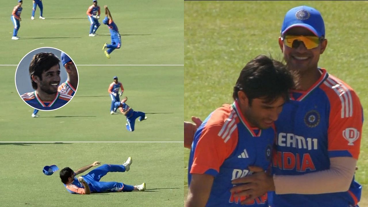 रवि बिश्नोई ने पकड़ा हैरतअंगेज कैच (Photo Courtesy : Sony Live Snapshots)                         