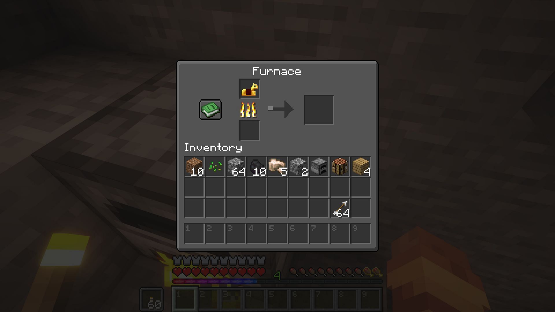 A player recycling unneeded golden horse armor (Image via Mojang)