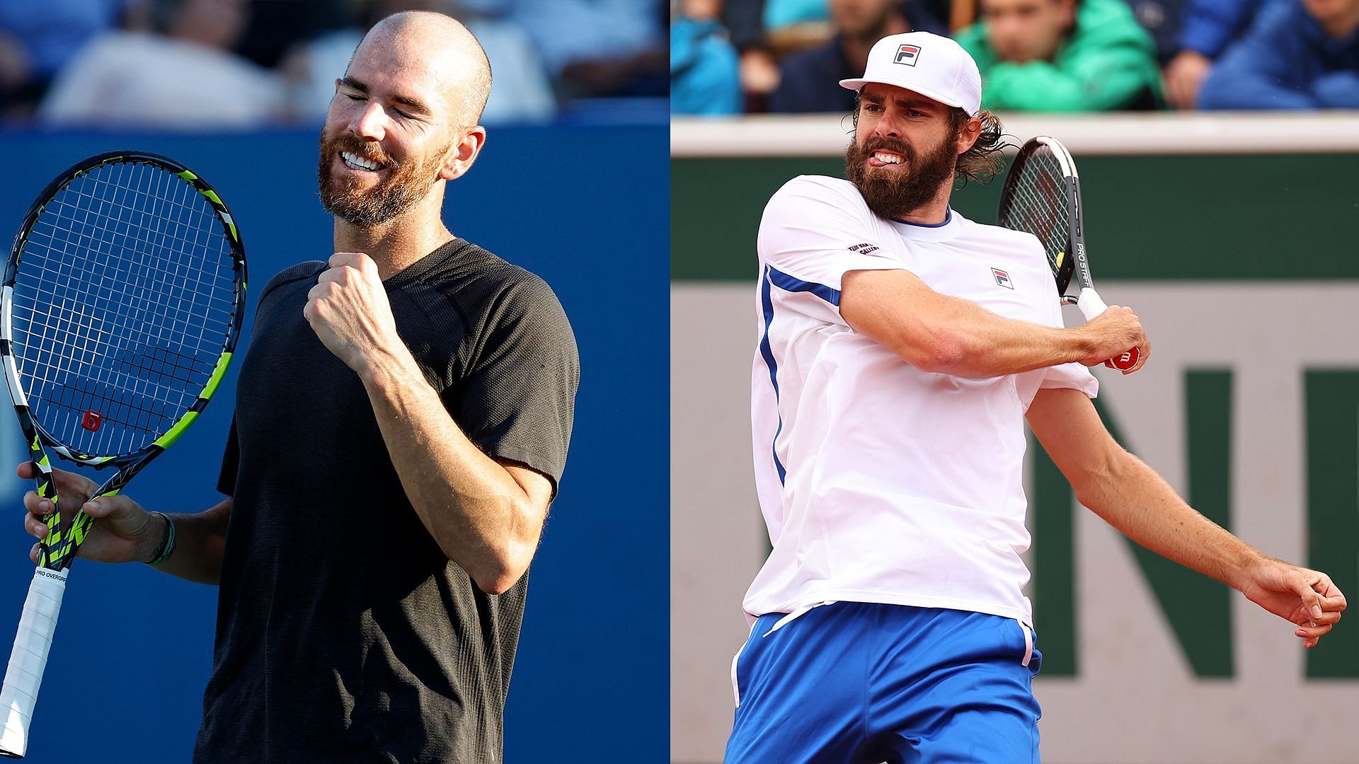 Adrian Mannarino vs Reilly Opelka is one of the second-round matches at the Hall of Fame Open 2024. (Photos: Getty)