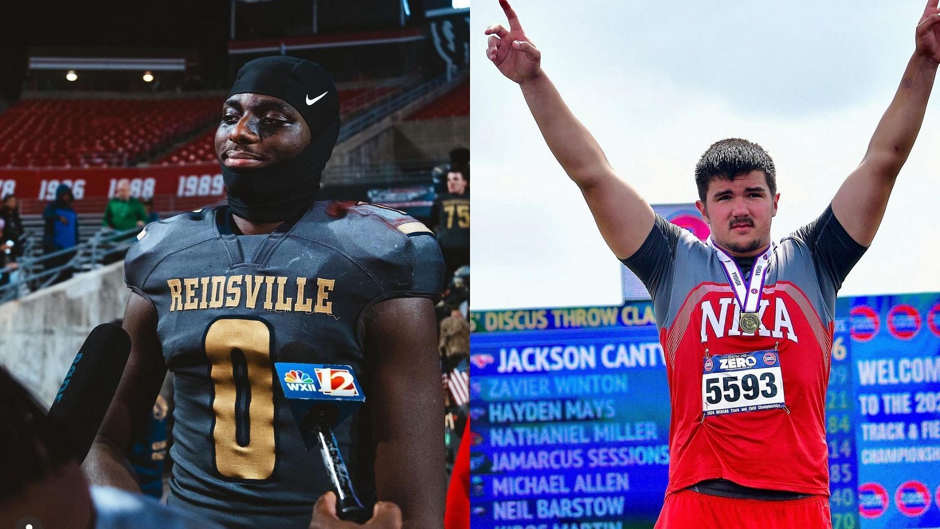 Jackson Cantwell and Kendre Harrison (Images via Instagram/Jackson Cantwell and Kendre Harrison)