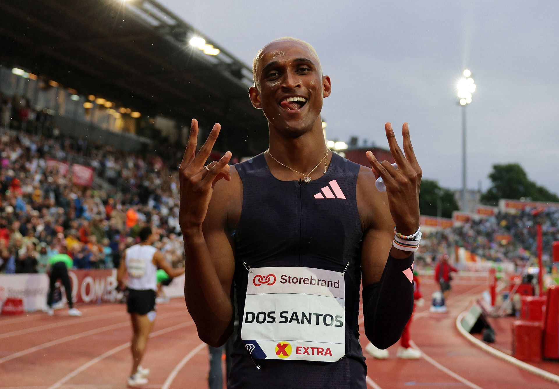 Alison Dos Santos during the 2024 Bislett Games. (Photo by Maja Hitij/Getty Images)