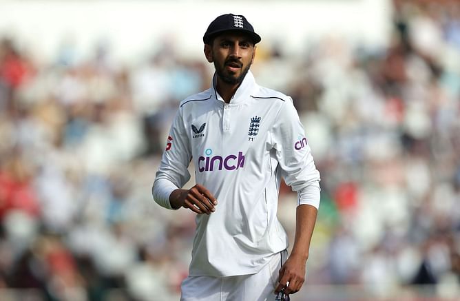"Maybe he copied me" - Shoaib Bashir makes sarcastic remark after pulling off Cole Palmer-like celebration in ENG vs WI 2nd Test
