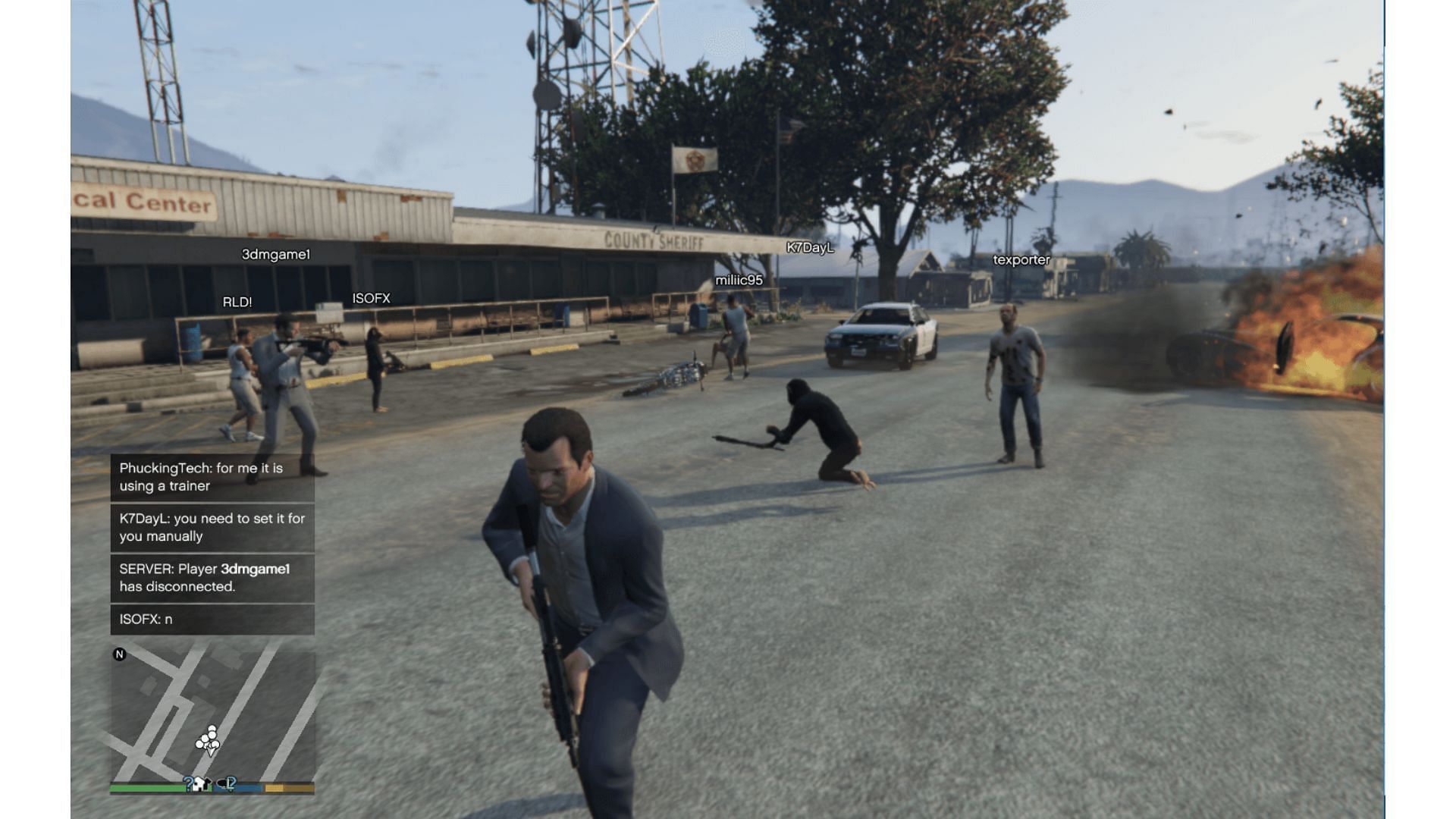 A multiplayer lobby in Grand Theft Auto V (Image via Guadmaz)