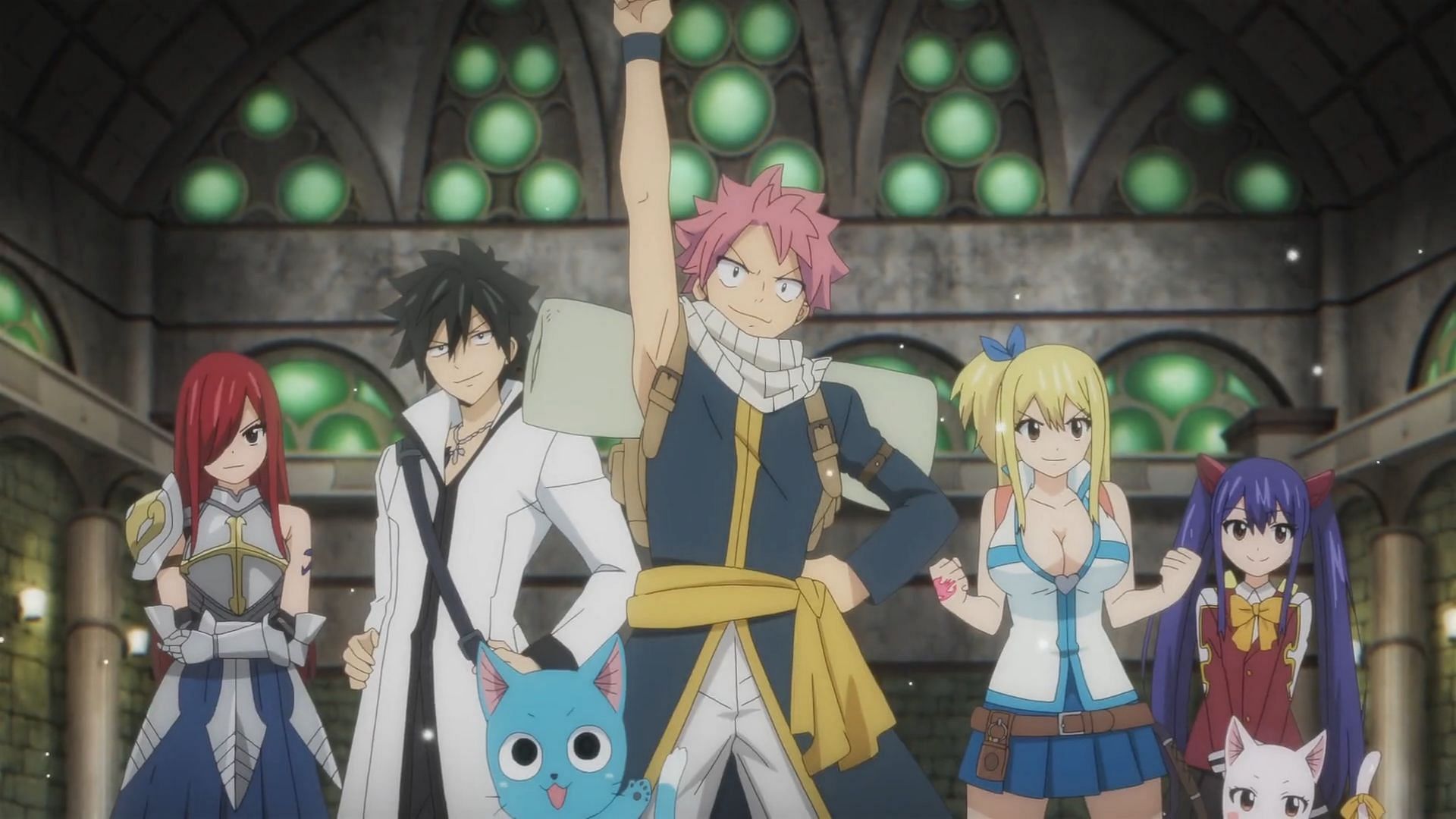 Fairy Tail 100 Years Quest episode 1: Natsu and team embark on their 100 Years Quest as they reach Guiltina (Image via J.C. Staff)