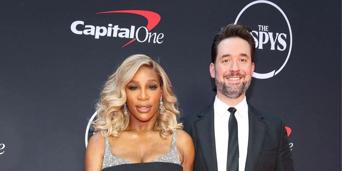 Serena Williams with husband Alexis Ohanian (Image: GETTY)