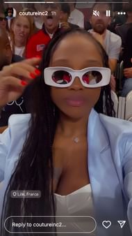 Jeanie Robel's IG story (IG/coutureinc2)