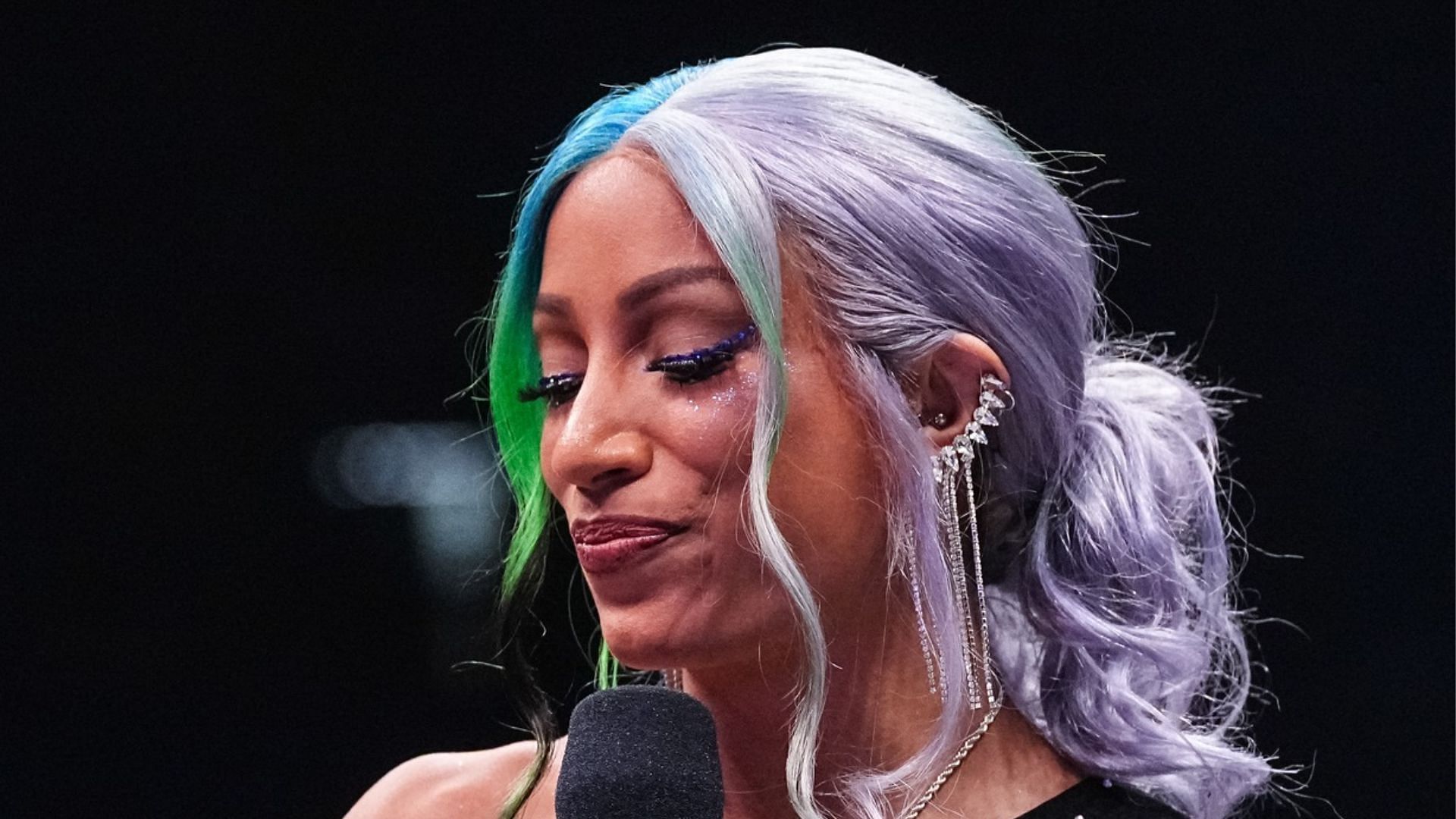 Mercedes Mon&eacute; currently holds the AEW TBS Title. (Photo credit: AEW) 