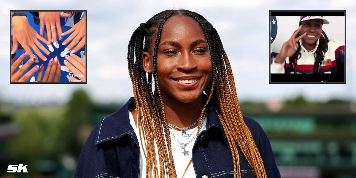 Coco Gauff (Source: Getty Images; @cocogauff on TikTok)