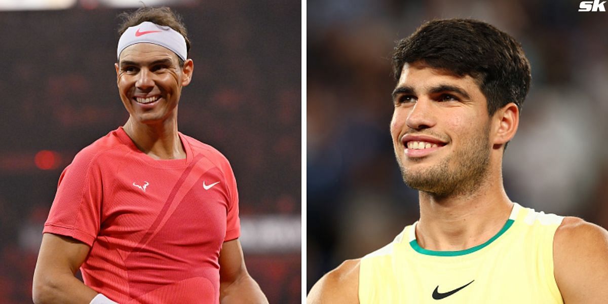 Rafael Nadal (L) and Carlos Alcaraz (R) [Image Source: Getty Images]