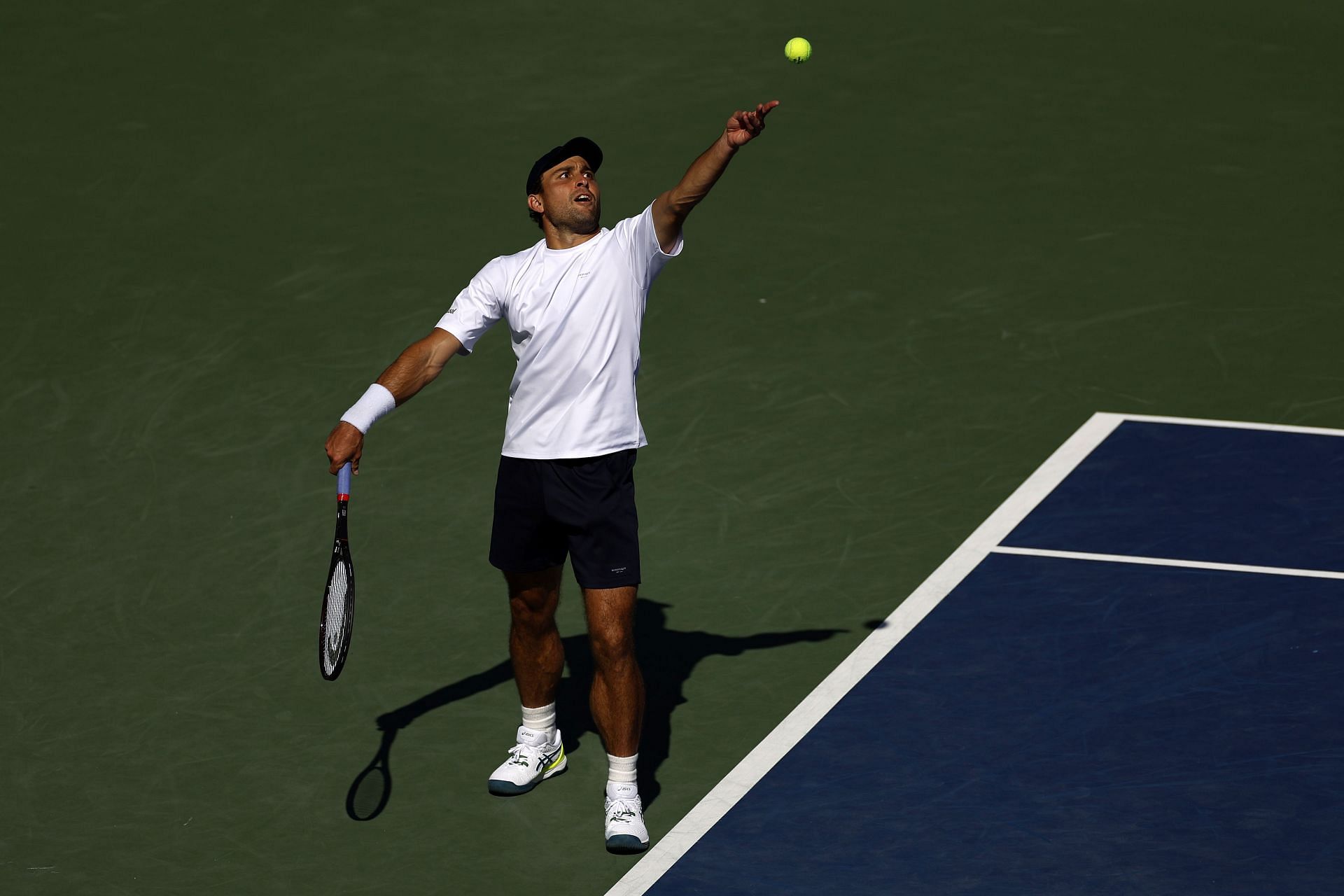 Aslan Karatsev at the 2023 US Open. (Photo: Getty)