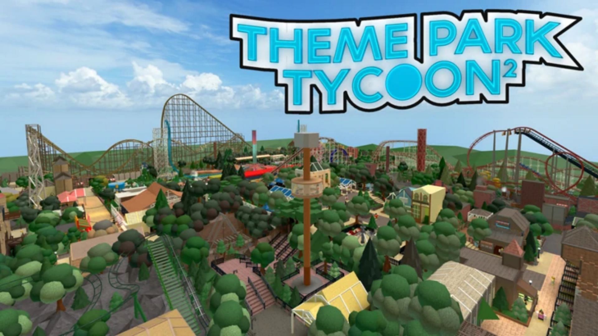 Official cover art for Theme Park Tycoon 2 (Image via Roblox)