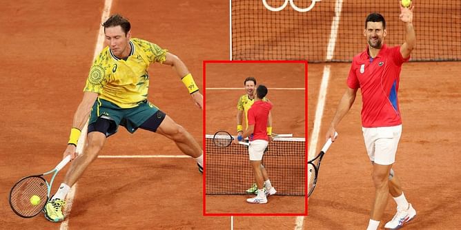 "I apologized for not giving Novak Djokovic more time on court" - Matthew Ebden's hilarious net exchange with Serb after Paris Olympics 2024 1R loss