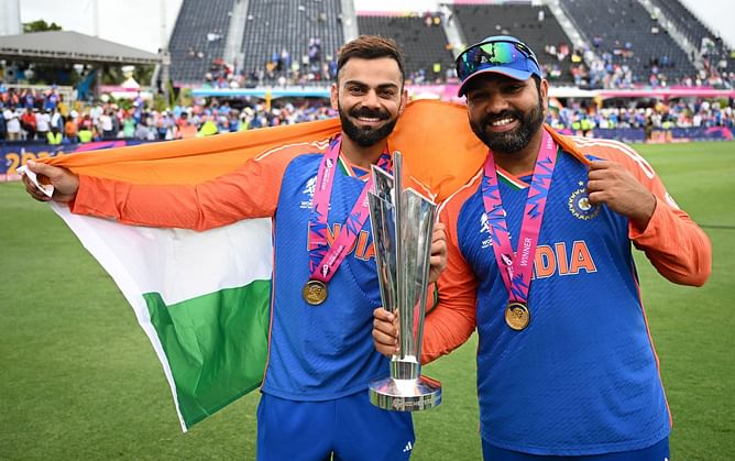 Team India's special Vistara 'UK1845' Flight pays tribute to Virat Kohli, Rohit Sharma