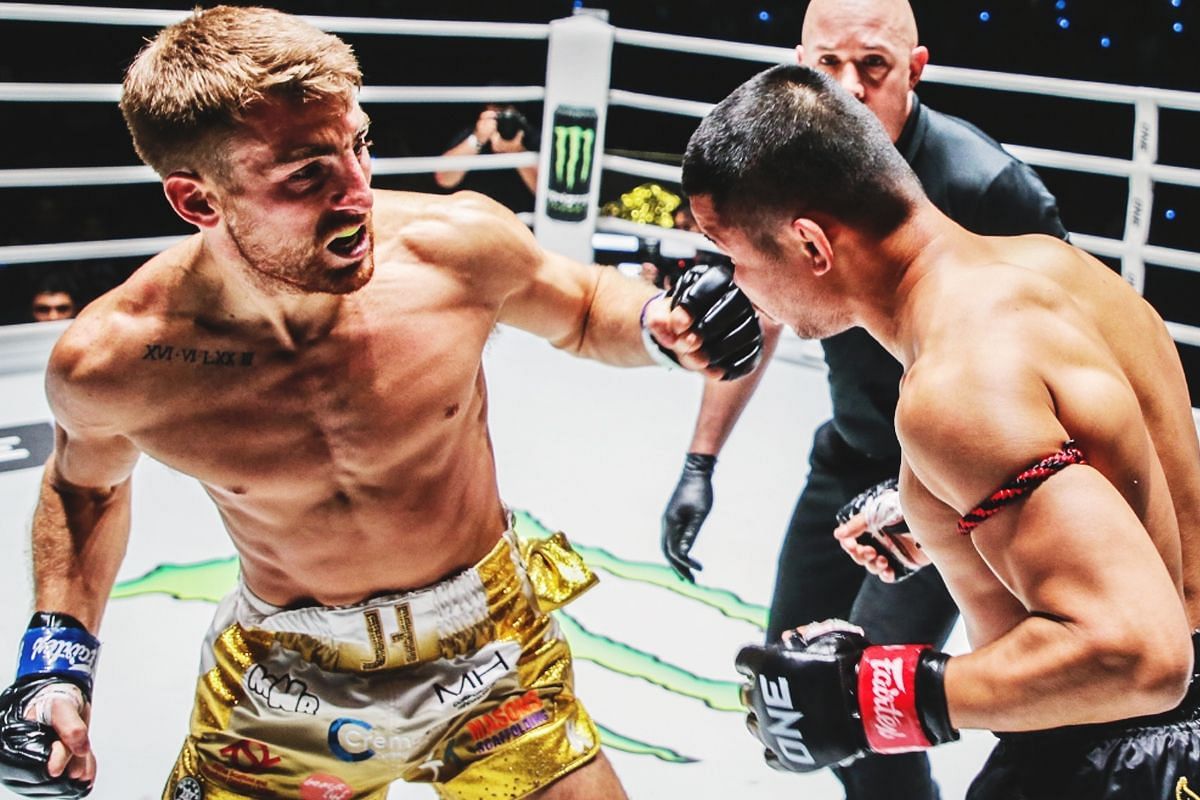 Jonathan Haggerty had a highlight reel knockout of Nong-O in 2023. [Photo via: ONE Championship]