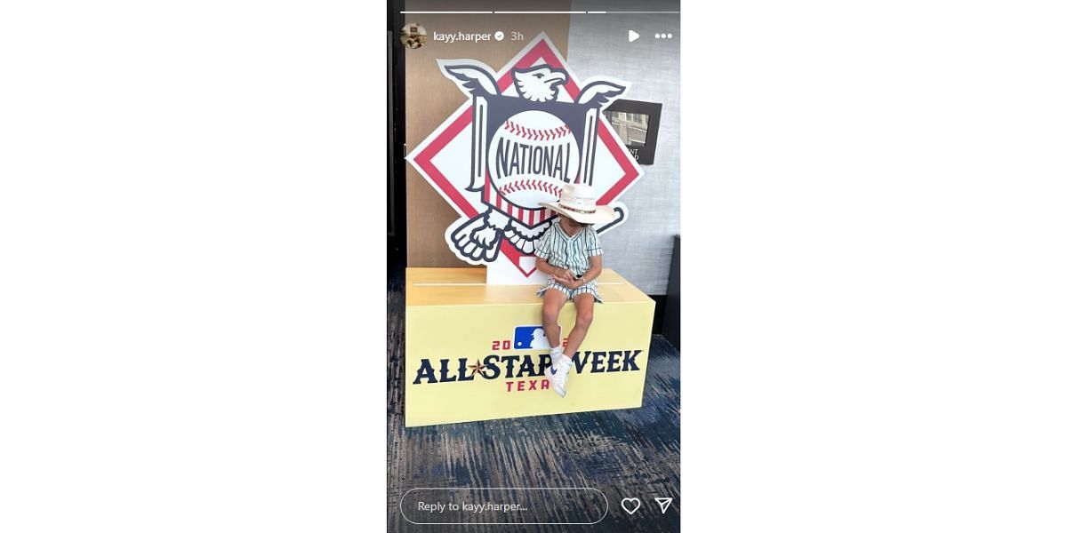 Bryce Harper&#039;s son Krew in Texas for All-Star festival (Image Credit: Kayla Harper / Instagram)