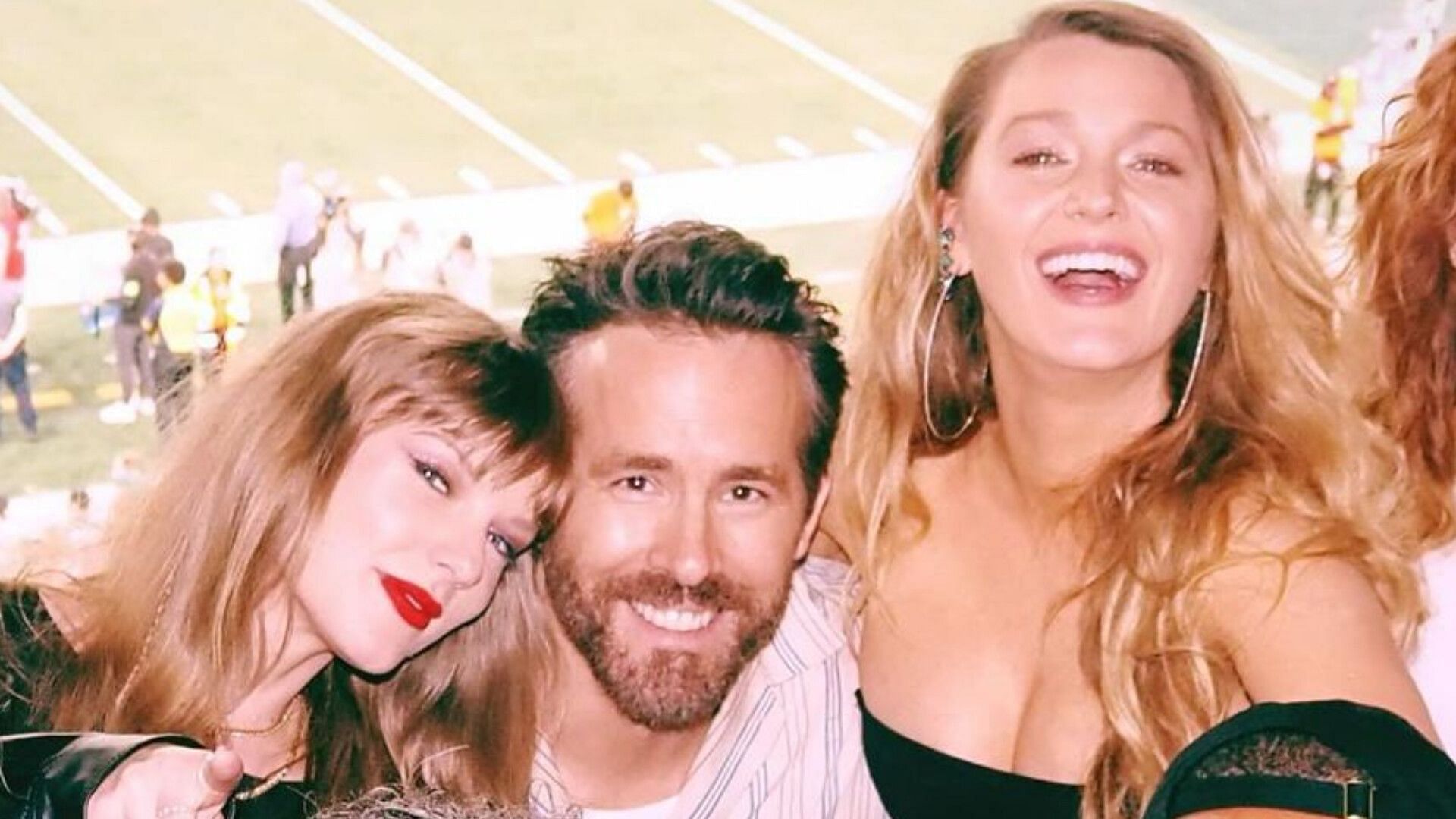 Taylor Swift, Ryan Reynolds and Blake Lively (Image via Instagram/@vancityreynolds)