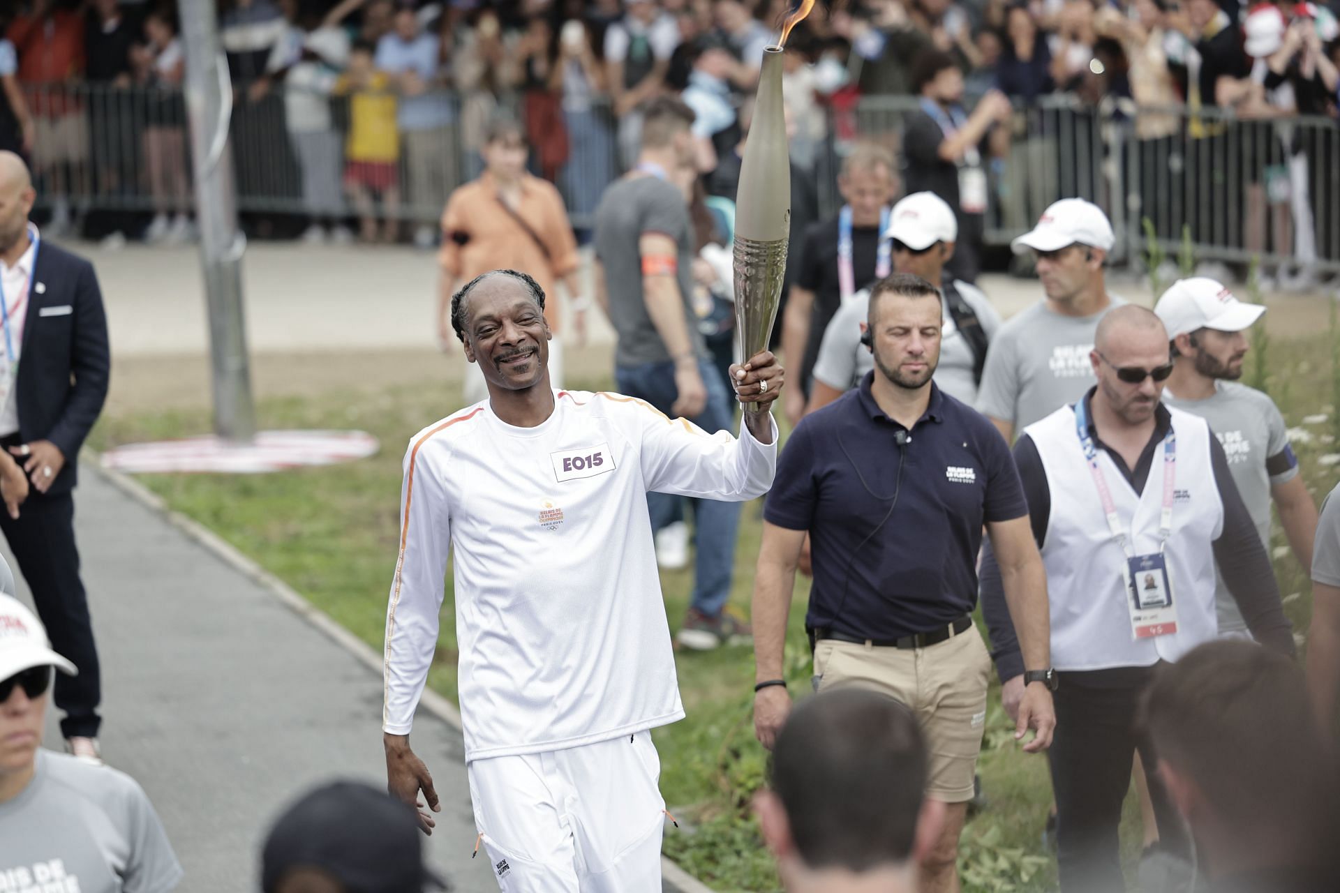 Paris 2024 Olympic Games - Torch Relay In Paris - Source: Getty (Photo by Stephane De Sakutin - Pool/Getty Images)