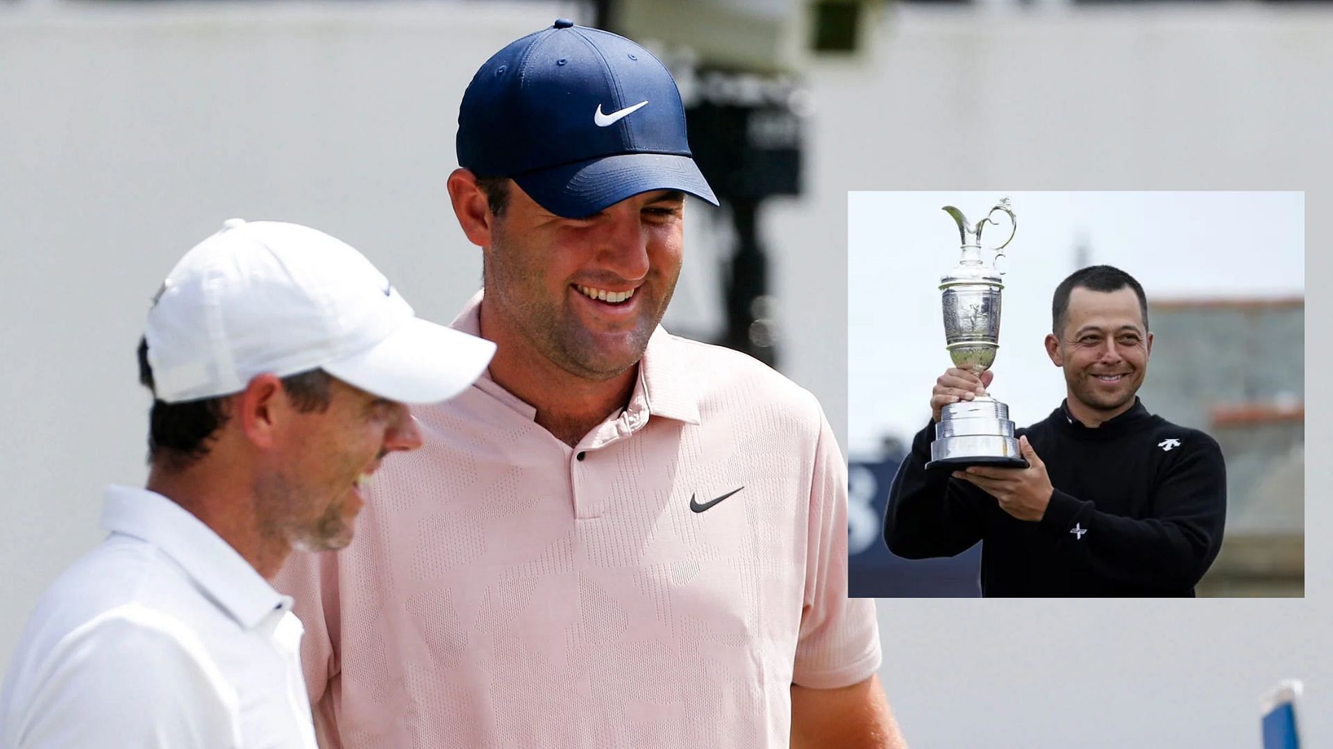  Rory McIlroy, Scottie Scheffler, Xander Schauffele (Images via USA TODAY Sports)