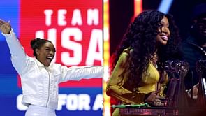 "Never seen anything like you"- American singer SZA showers 4-time Olympic champion Simone Biles with love as they discuss gymnastics