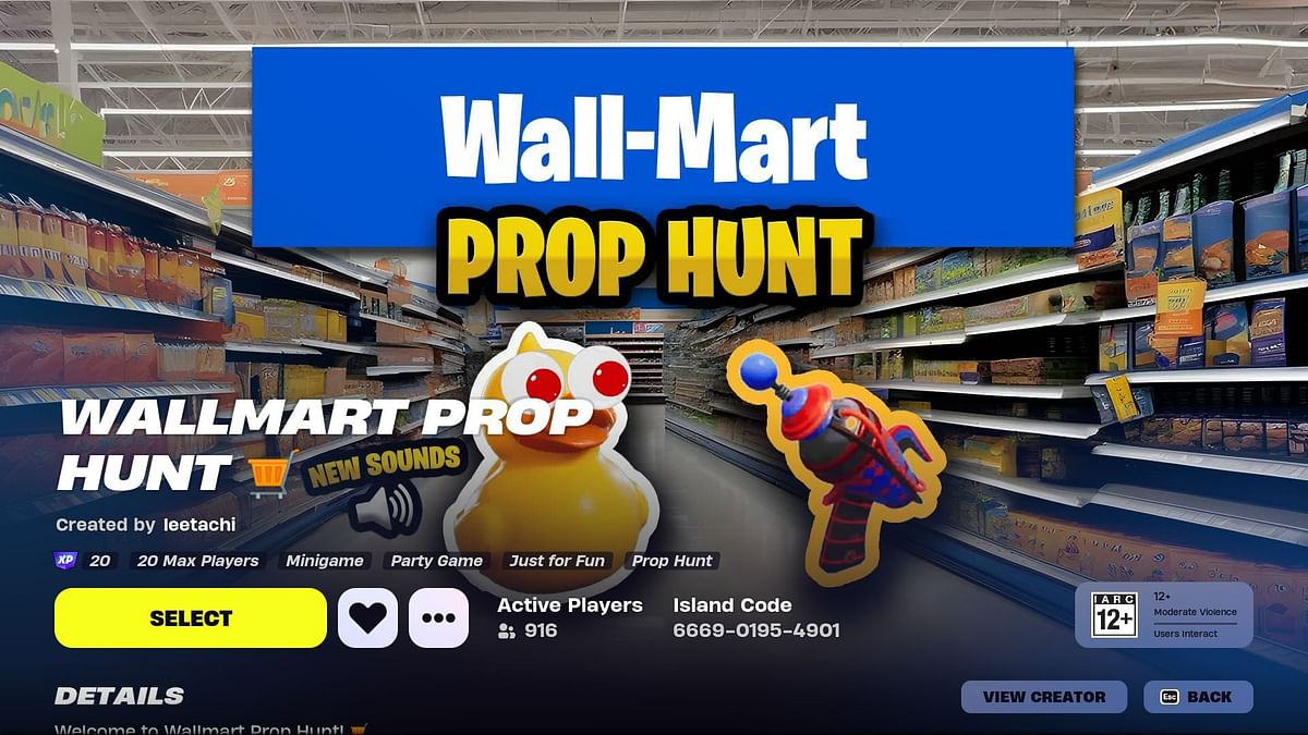 Fortnite Wallmart Prop Hunt: UEFN map code, how to play, and more