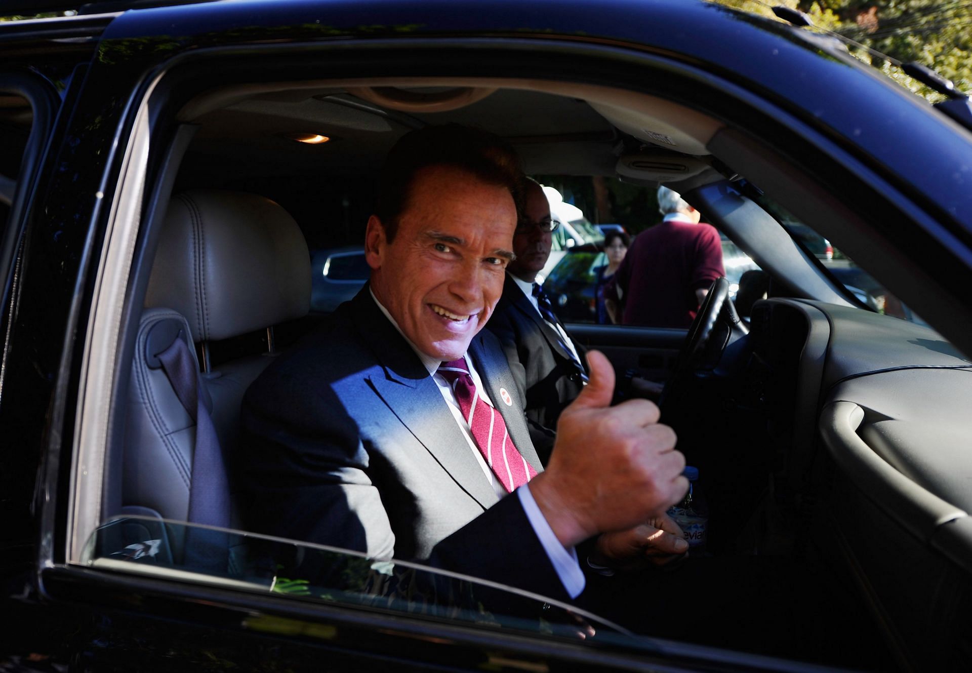 California Gov. Schwarzenegger Votes In Midterm Election - Source: Getty