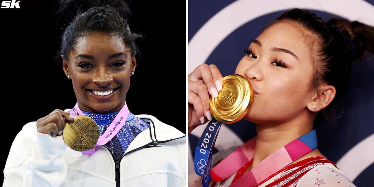 Simone Biles and Suni Lee comprise the U.S. Olympic Gymnastics Team for the Paris Olympics 2024. PHOTO: Getty Images