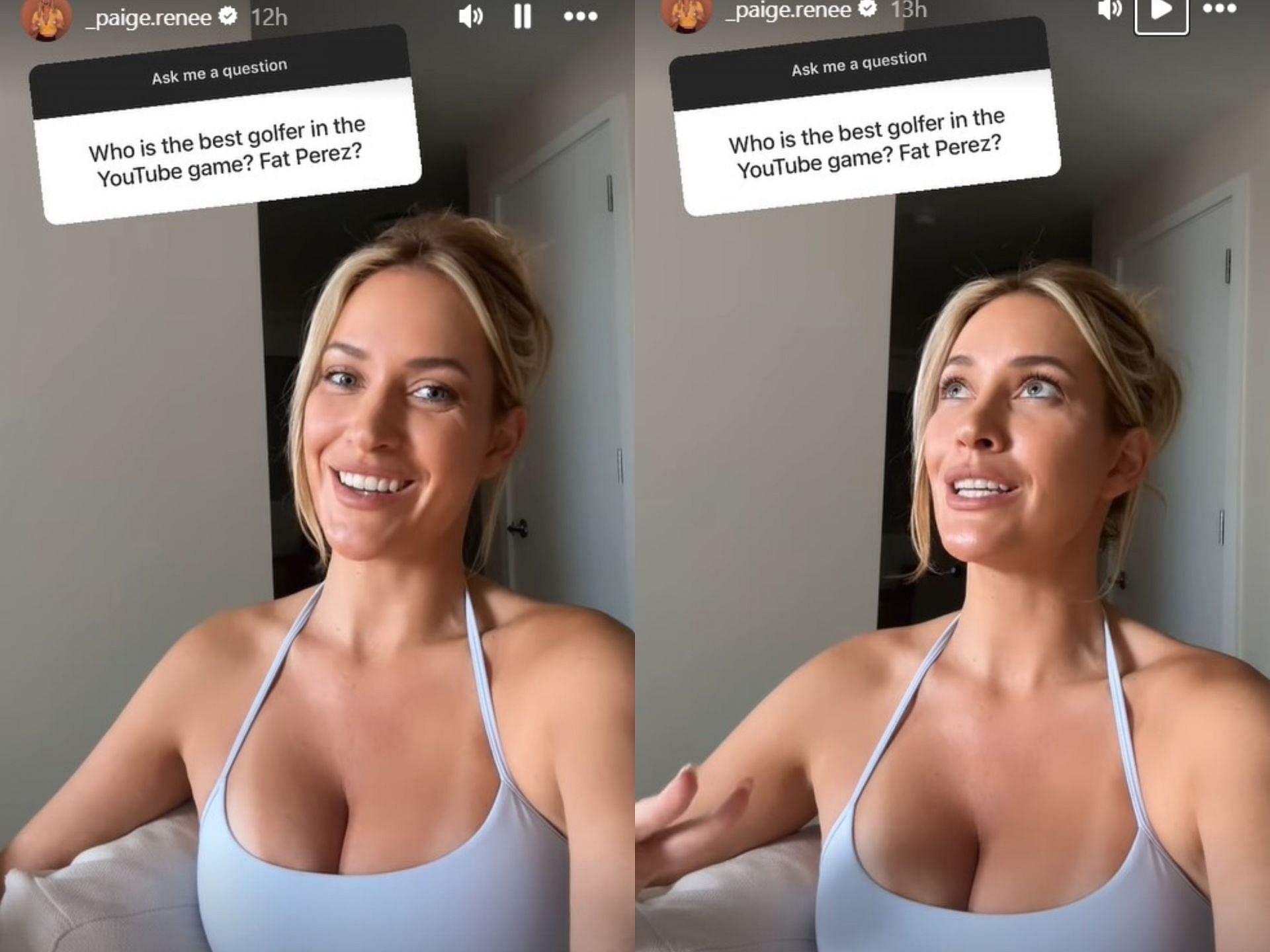 Paige Spiranac picks here favorite YouTube golfers excluding Bryson DeChambeau (Images via instagram.com/_paige.renee)