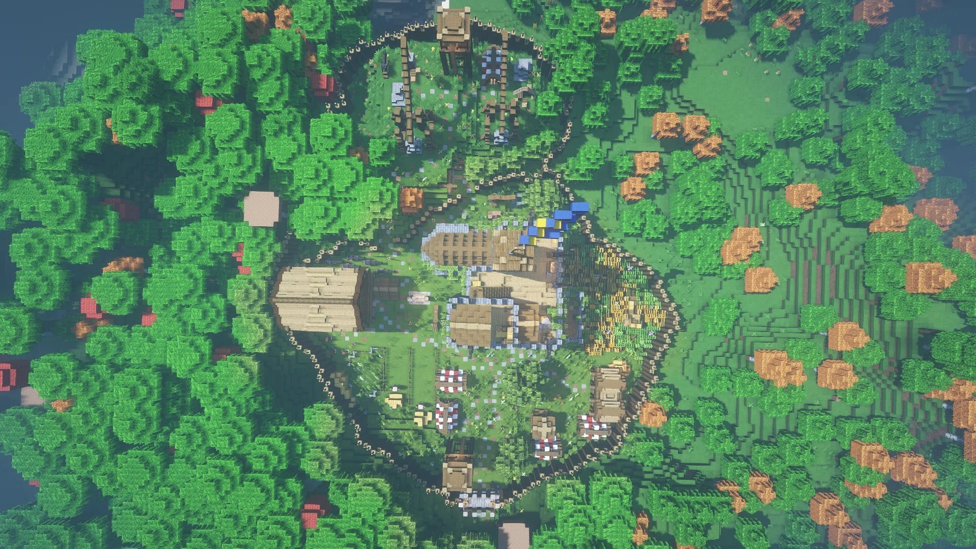 A medieval battlefield fort (Image via Mojang, His_JeStER/Reddit)