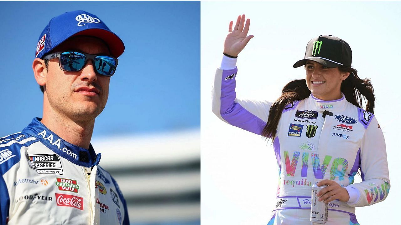 Joey Logano (L), Hailie Deegan (R)  (Images: All from Getty)