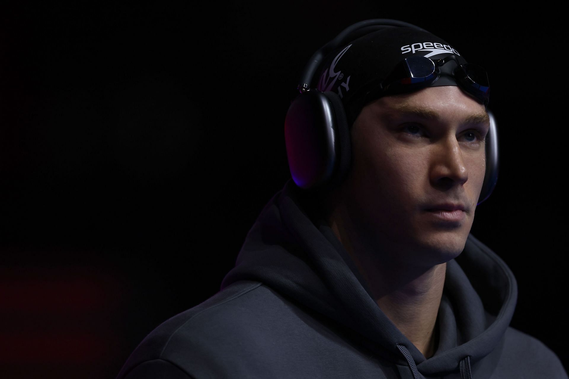 Ryan Murphy looks on prior to the Men&#039;s backstroke final at the 2024 U.S. Olympic Team Swimming Trials in Indianapolis, Indiana - Getty Images