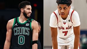 Jayson Tatum gives Kiyan Anthony the scoop on playing 1v1 game vs 'prime' Carmelo Anthony