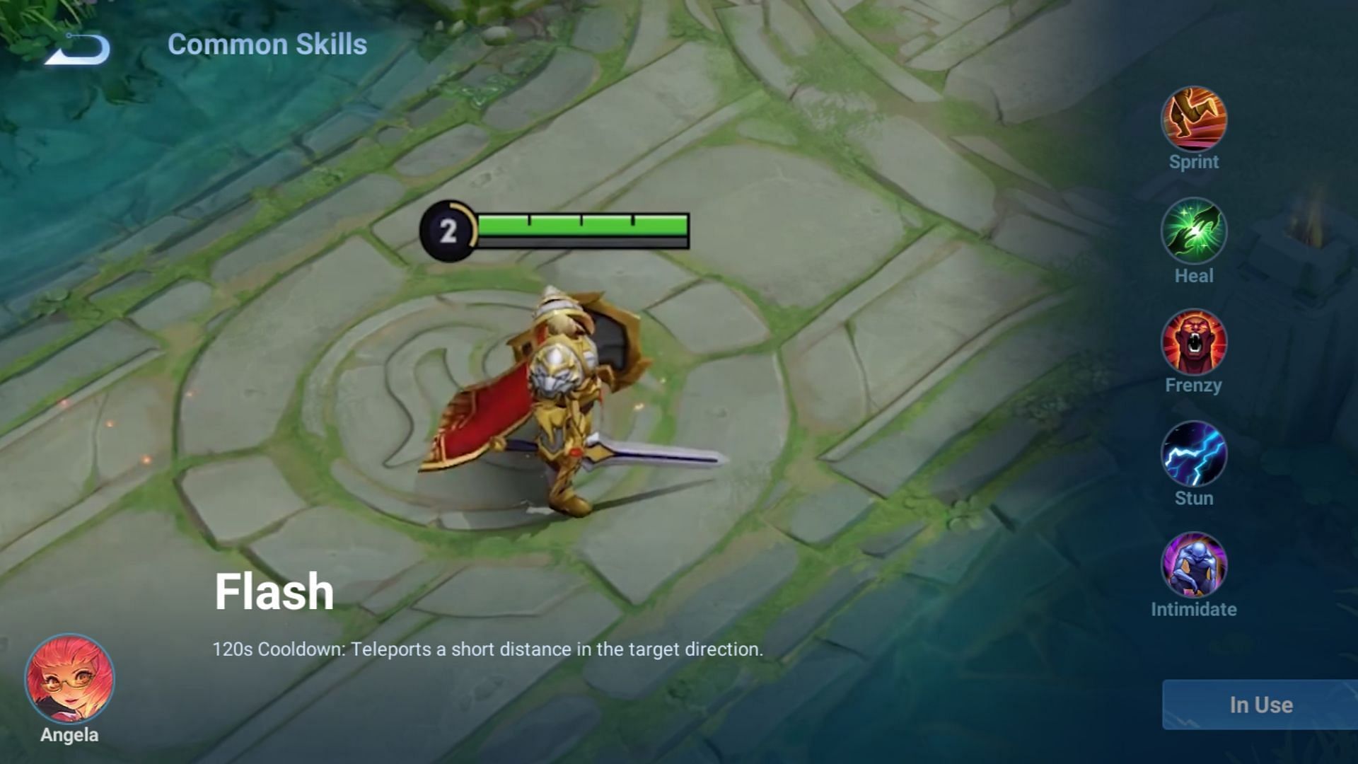 Flash is the best spell for Angela. (Image via Level Infinite)