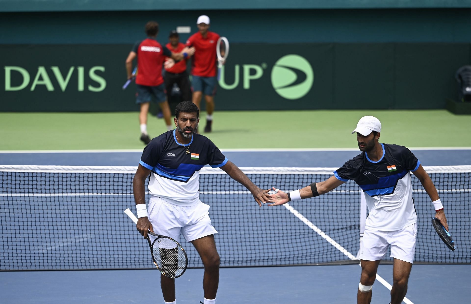 Rohan Bopanna at the Davis Cup.