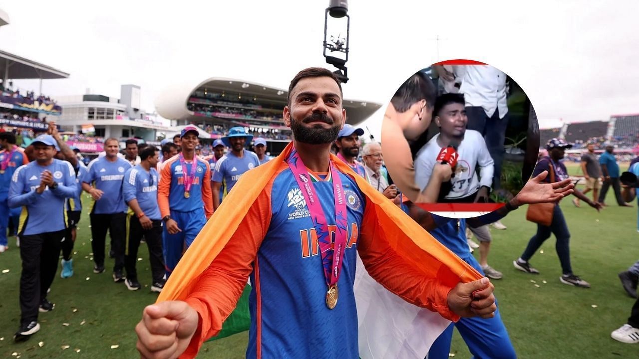 विराट कोहली को ना देख पाने से फैन हुआ दुखी (Photo Credit: Getty Images, X/@1sInto2s)