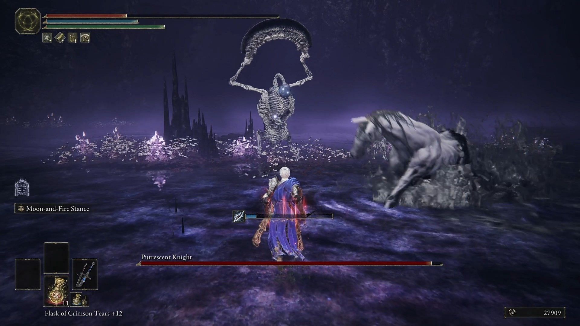 Putrescent Knight boss in Elden Ring Shadow of the Erdtree (Image via FromSoftware)