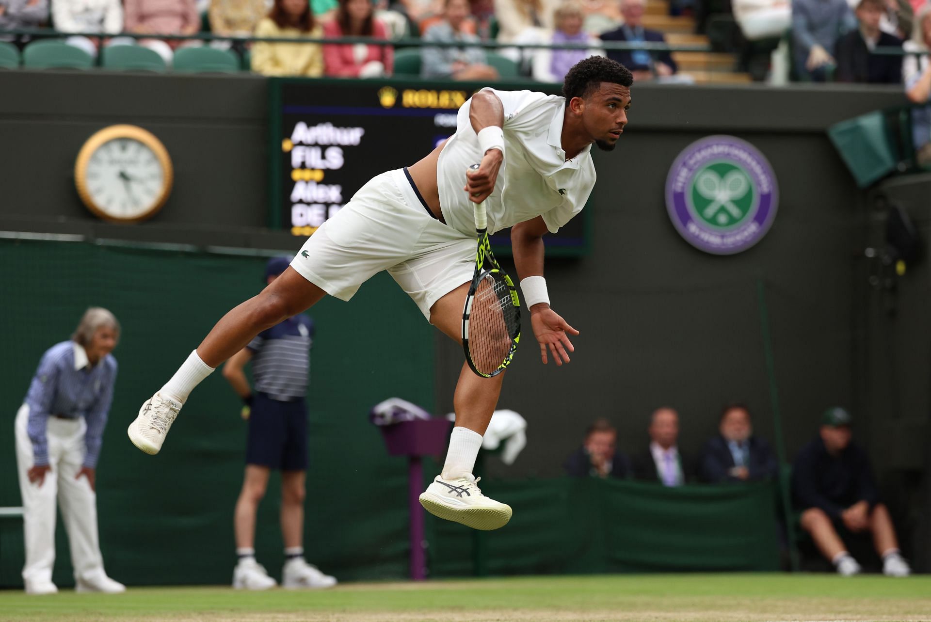 Arthur Fils at the 2024 Wimbledon Championships.