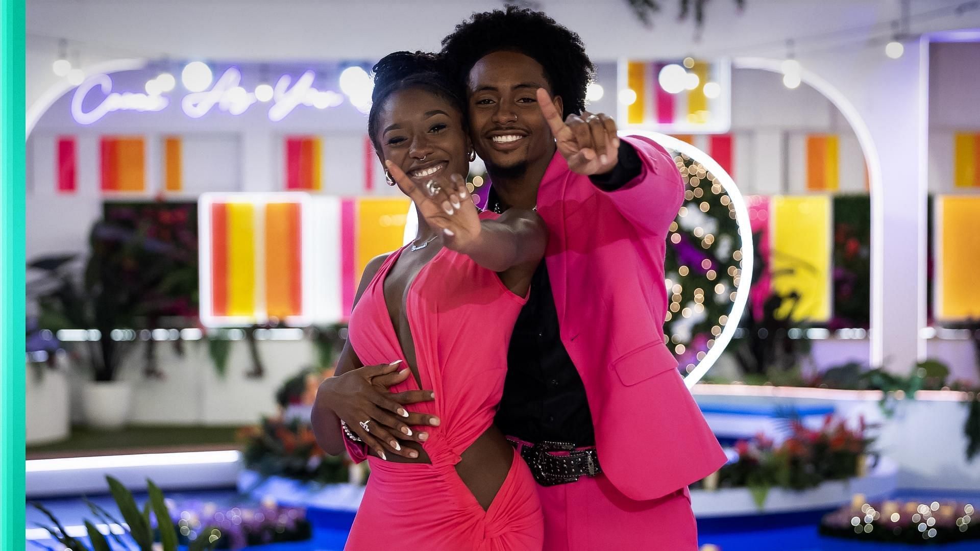 Serena and Kordell from Love Island USA season 6 (Image via X/@loveislandusa)