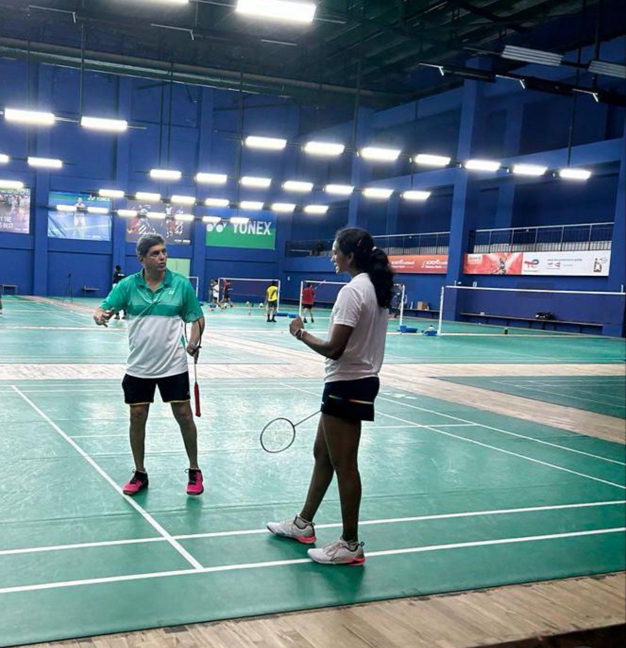 PV Sindhu with her coach Prakash Padukone (Credit: PV Sindhu's X/Twitter)