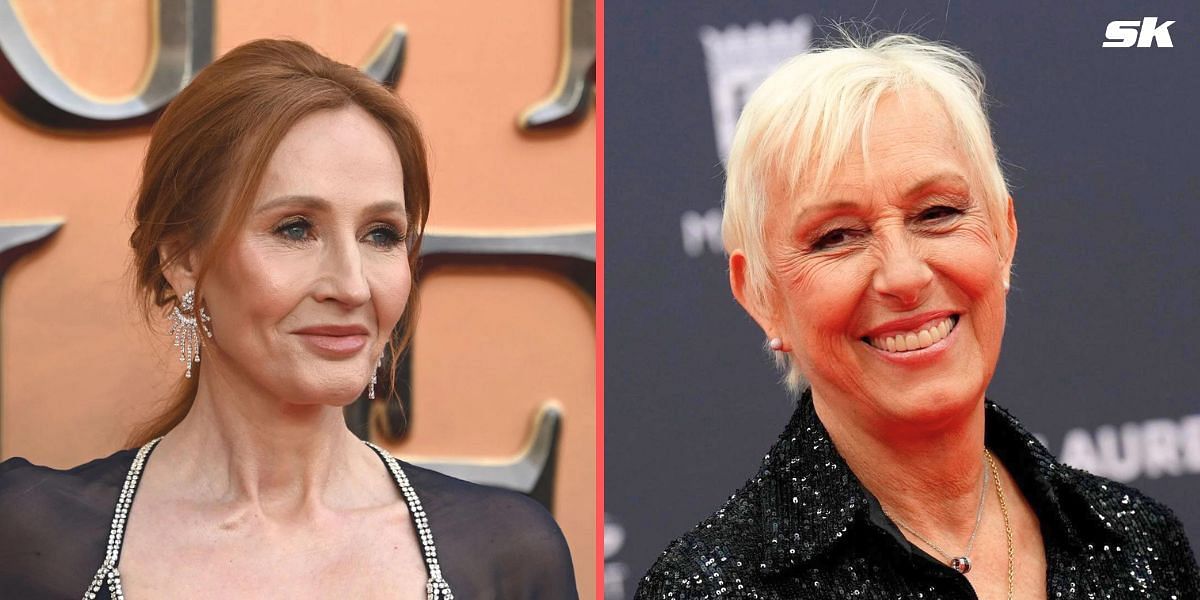 J.K. Rowling (L) and Martina Navratilova (R) (Source: Getty Images)