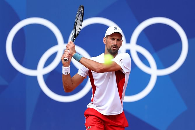 Novak Djokovic arrives in Paris for the Olympics; holds his first practice session at Roland-Garros with Felix-Auger-Aliassime