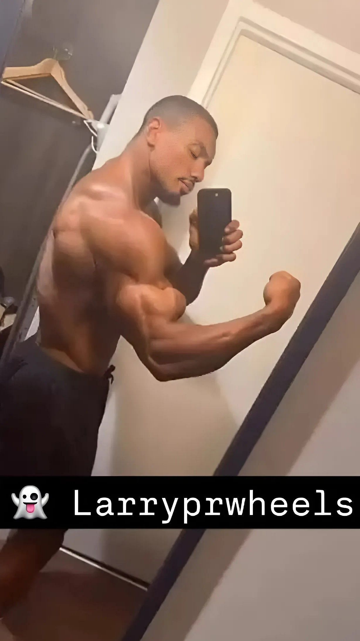 Larry Wheels&#039; Bicep @larrywheels on Instagram Story