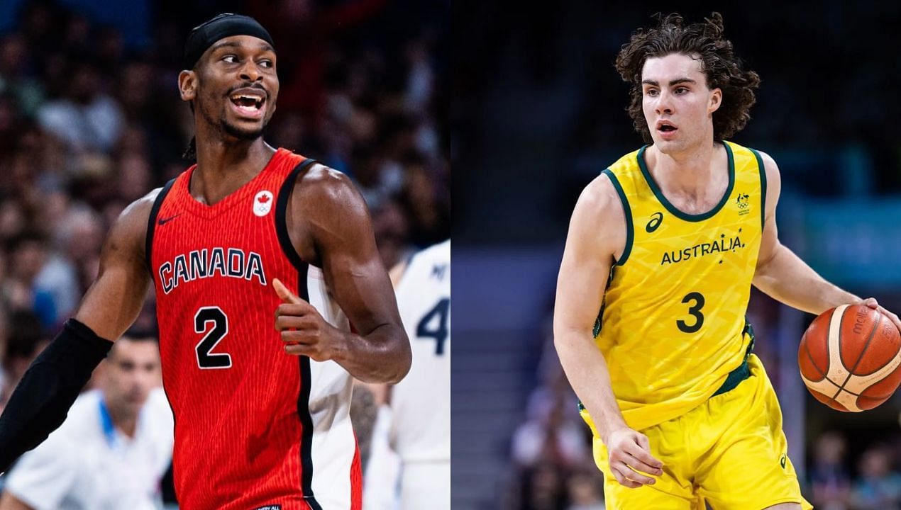 Canada vs Australia Player Stats, Box Scores and Result for 2024 Paris Olympics Basketball. (Credit: Canada Basketball and Australia Basketball/X)