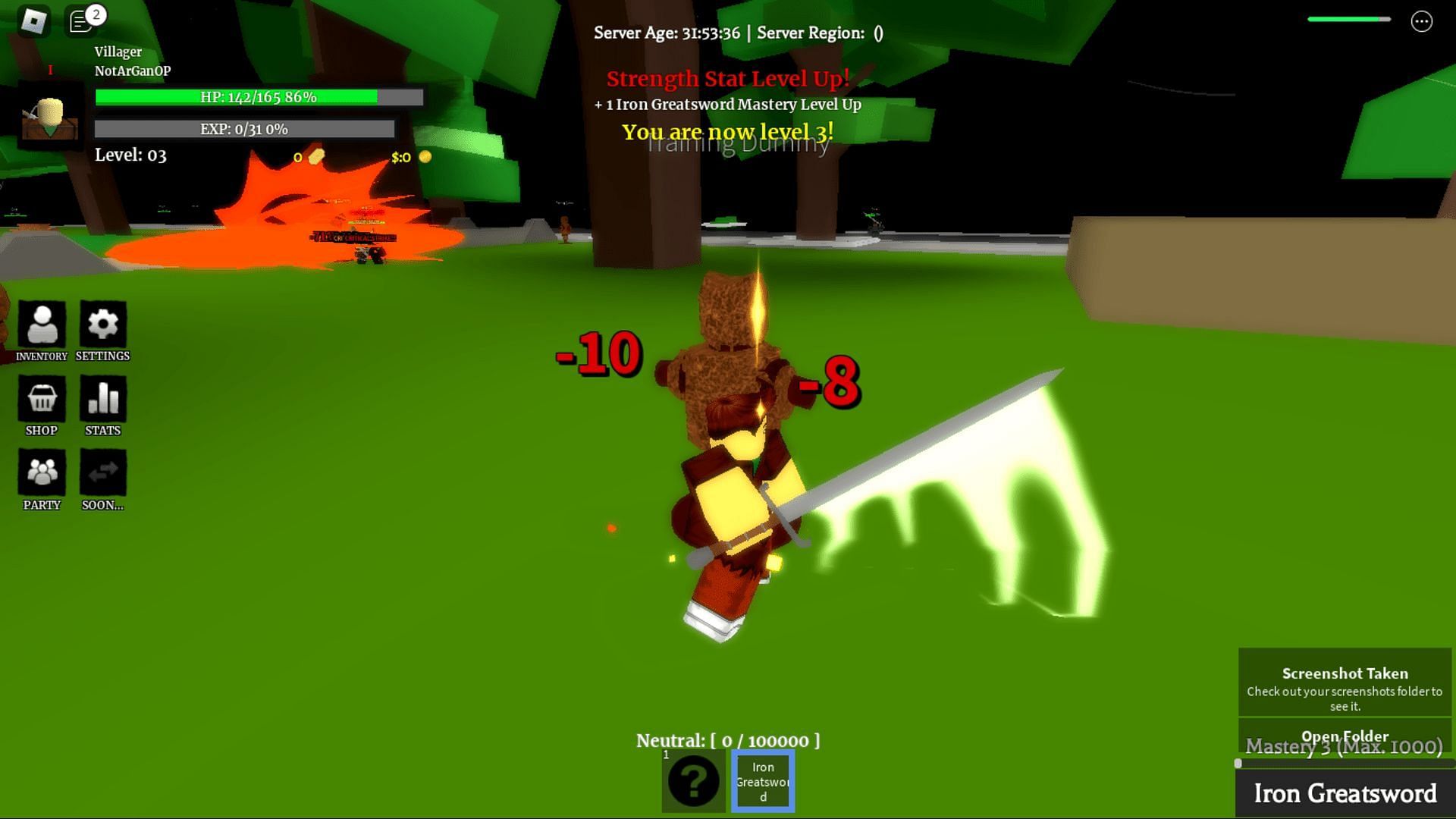 Gameplay screenshot from RE XL (Image via Roblox)