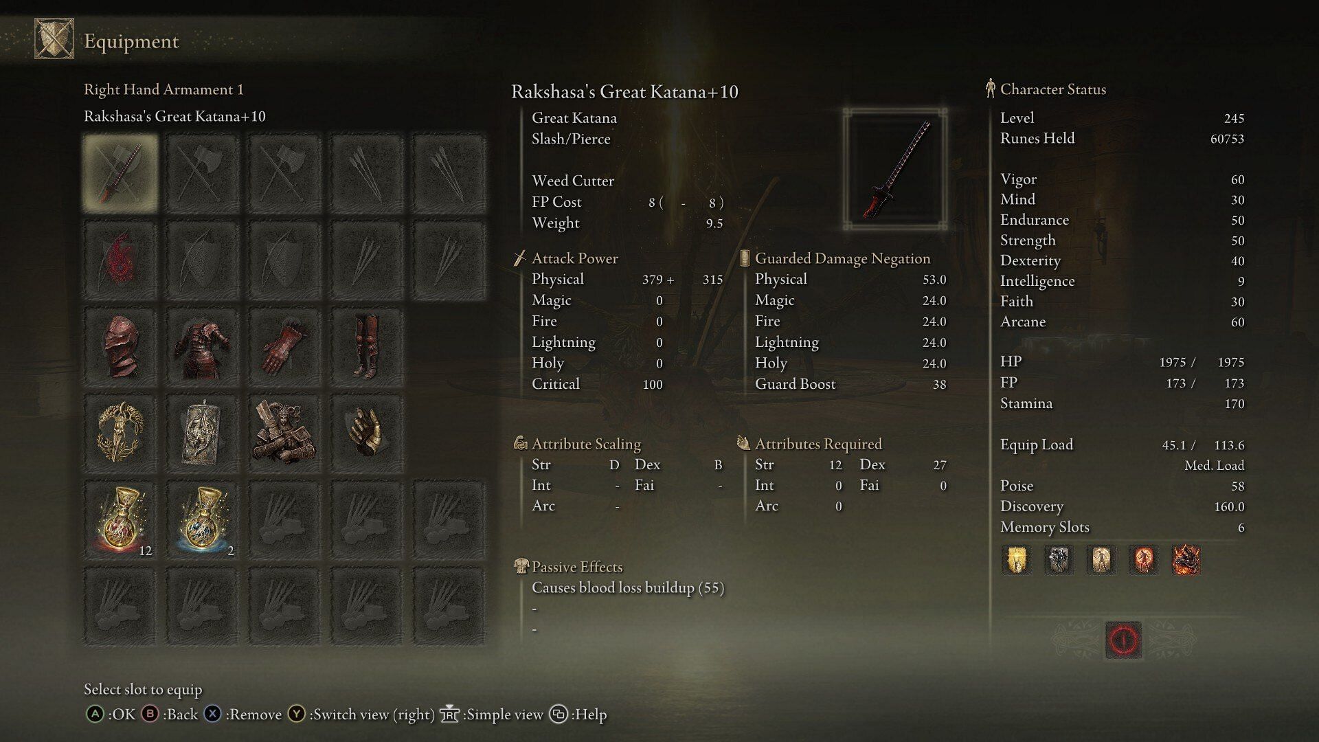 The Rakshasa build in Elden Ring Shadow of the Erdtree (Image via FromSoftware)